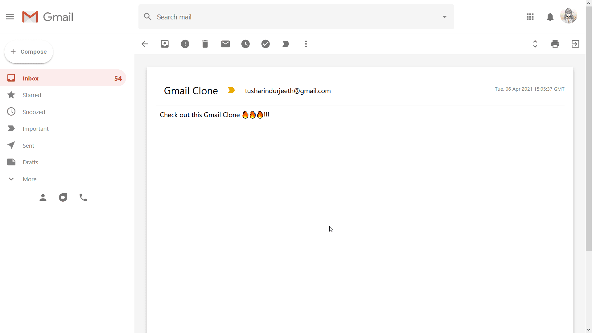 Gmail Clone